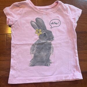 Carter's Pink Bunny Graphic Tee, Size 2T